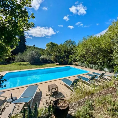 Maison Au Avec Piscine - Les 3 Olives *