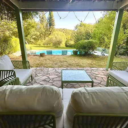 Ferienhaus Maison Au Avec Piscine - Les 3 Olives Fozieres